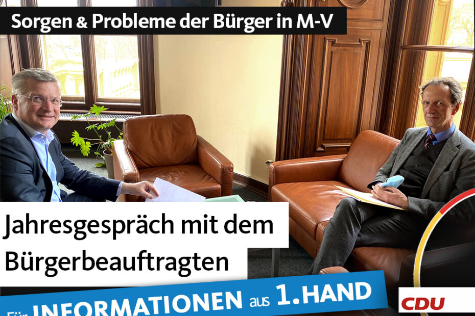 Jahresgespräch mit dem Bürgerbeauftragten